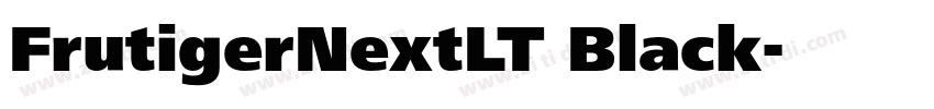 FrutigerNextLT Black字体转换